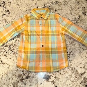 *GENTLY WORN* Cat & Jack Boy's 4T Long Sleeve Button Down Shirt
